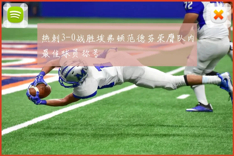 热刺3-0战胜埃弗顿范德芬荣膺队内最佳球员称号